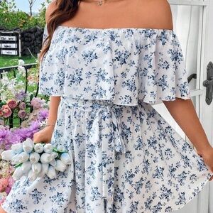 Floral Off-Shoulder Romper